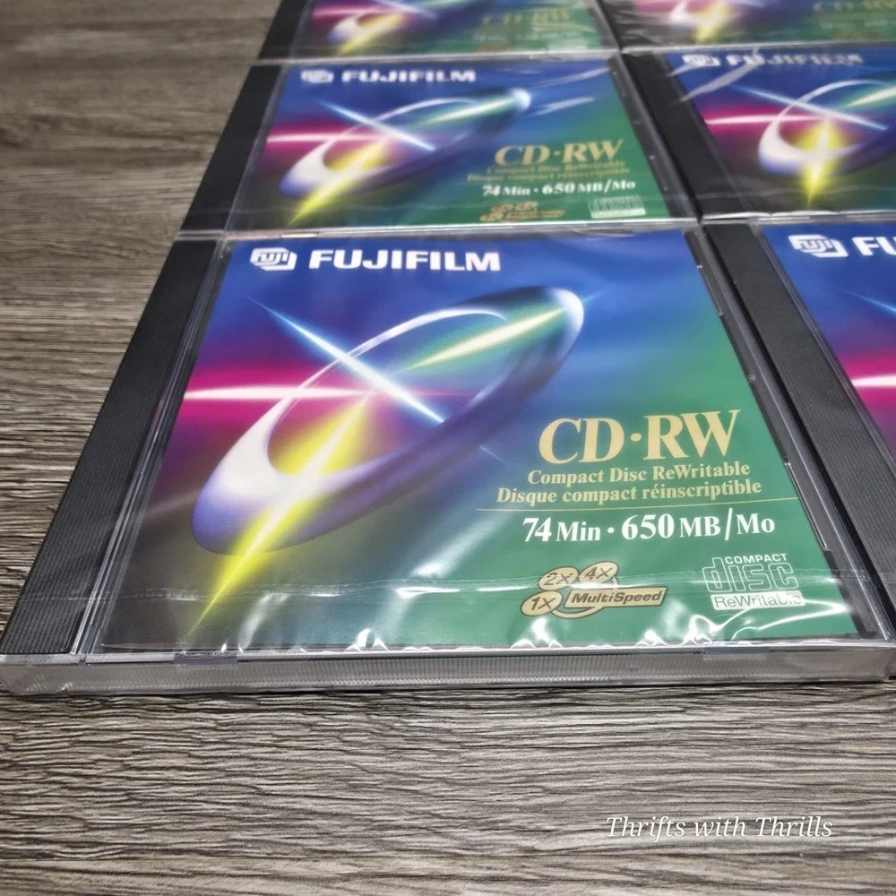 Fujifilm CD-RW 74 Min 650MB Rewritable Compact Disk - Lot Of 14 - New CD-RW's